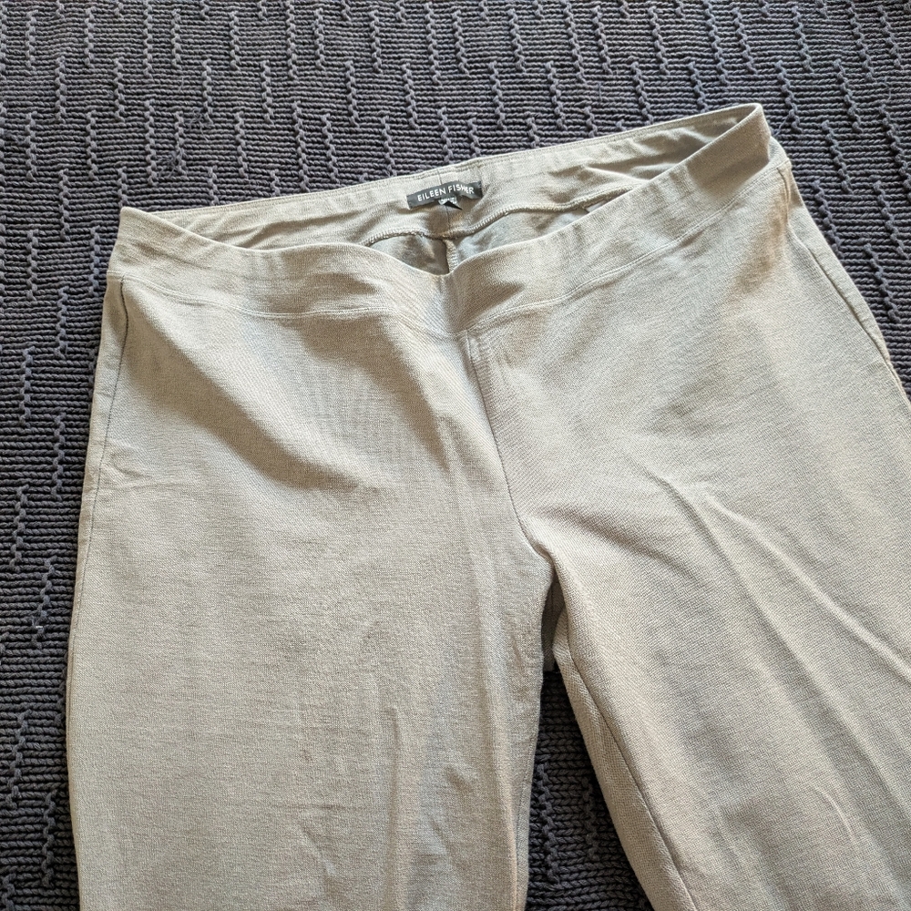 Eileen Fisher Grey Ankle Slacks M